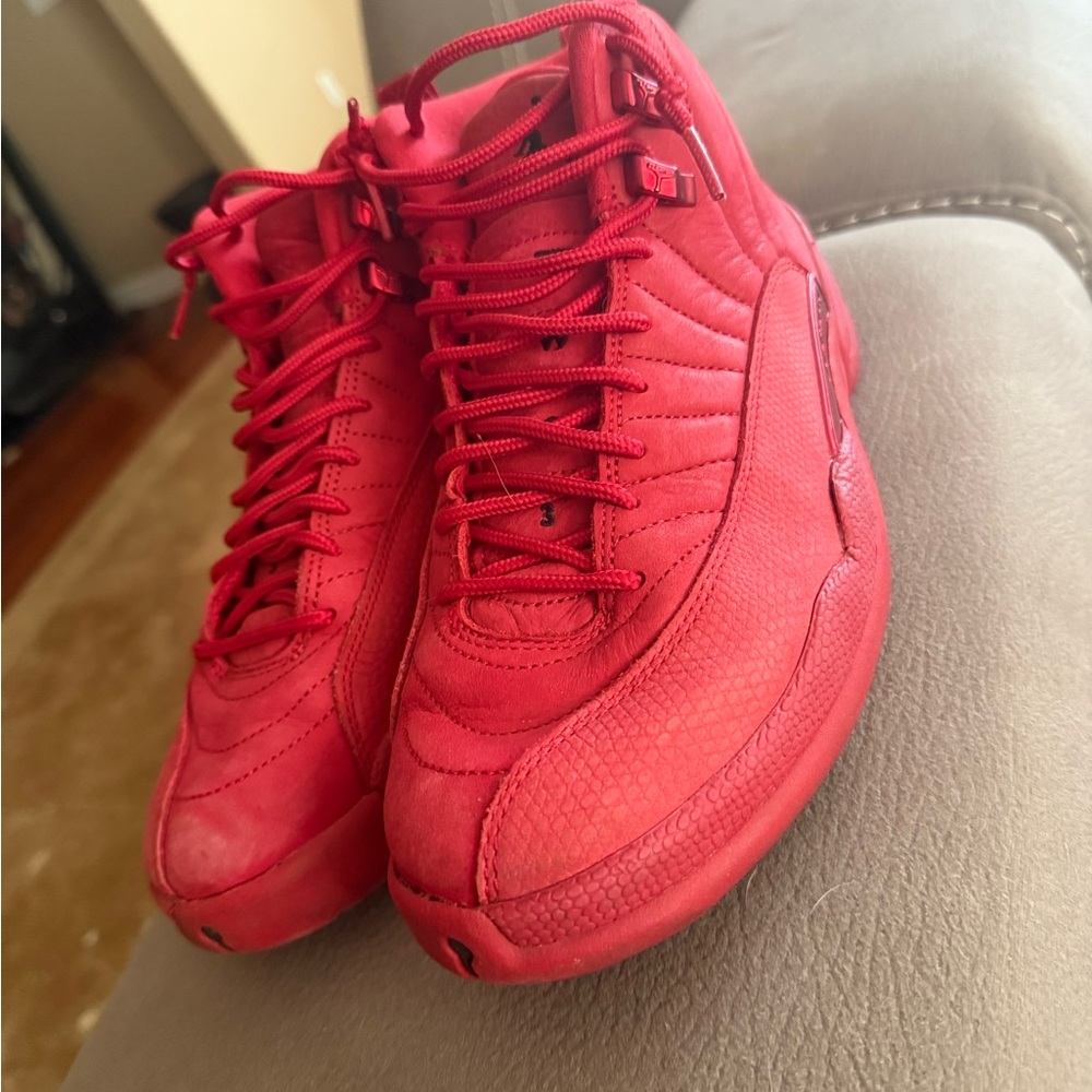 Red Jordan 12s